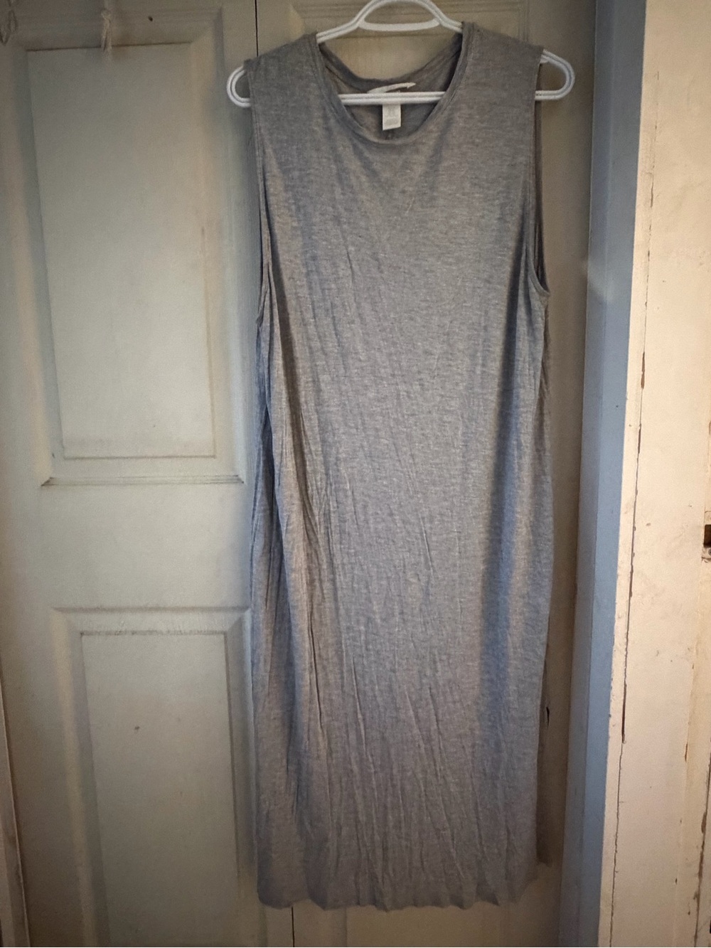 H&M Gray Sleeveless Maxi Dress